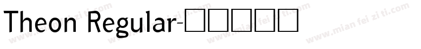 Theon Regular字体转换